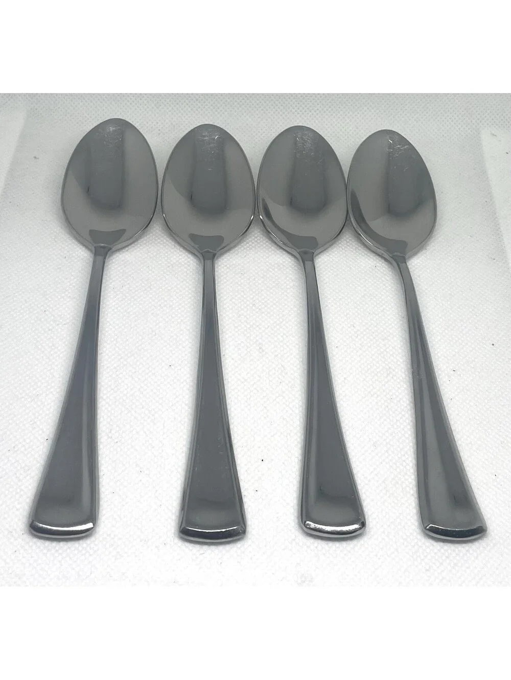 (4) Gorham STEPHANIE Glossy Stainless China Teaspoon Lot~ 6.25”